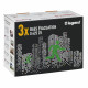 Pack 3 BAES d'évacuation saillie à LED 45lm 1h plastique IP43 IK07 SATI Connecté