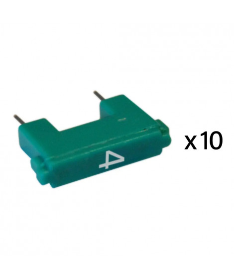 Jeu de 10 cavaliers de configuration pour système BUS avec marquage 4