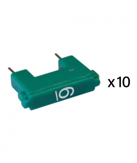 Jeu de 10 cavaliers de configuration pour système BUS avec marquage 6