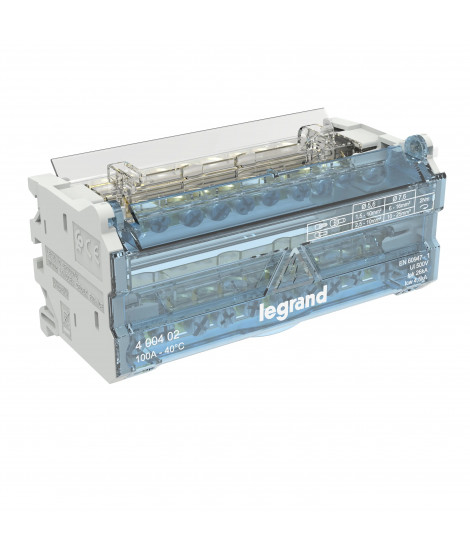 Répartiteur modulaire 2P 100A - 6 modules