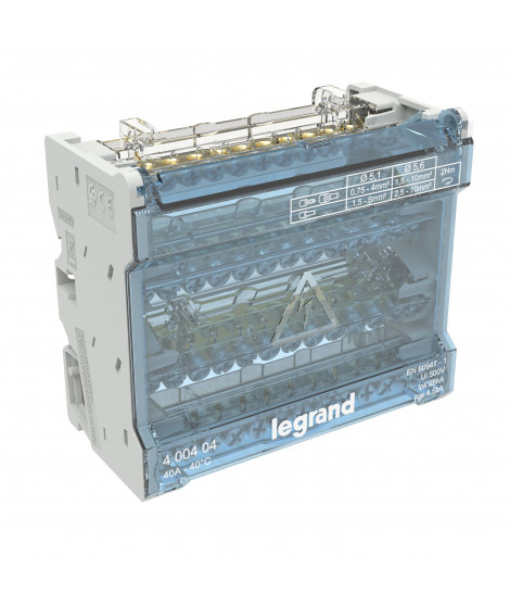 Répartiteur modulaire 4P - 40A - 6 modules