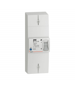 Disjoncteur branchement Enedis 2P différentiel 500mA sélectif 60A non réglable