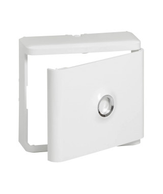 Habillage + porte blanche pour platines de branchement Drivia - Blanc RAL9003