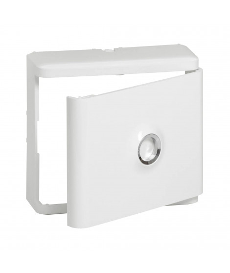 Habillage + porte blanche pour platines de branchement Drivia - Blanc RAL9003