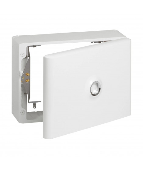 Habillage Drivia 18 modules pour platine 13 référence 401181 ou 401191 - RAL9003