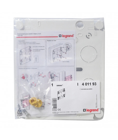 Fond isolant pour platines de branchement réference 4 011 91