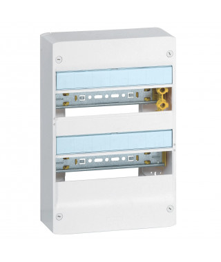 Coffret Drivia 13 modules 2 rangées IP30 IK05 - Blanc RAL9003