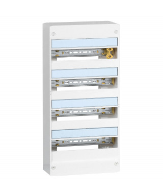 Coffret Drivia 13 modules 4 rangées IP30 IK05 - Blanc RAL9003