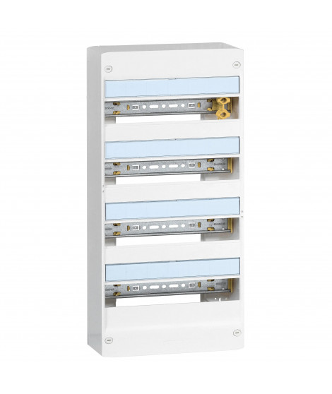 Coffret Drivia 13 modules 4 rangées IP30 IK05 - Blanc RAL9003
