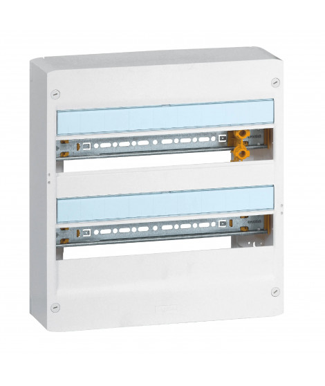 Coffret Drivia 18 modules 2 rangées IP30 IK05 - Blanc RAL9003