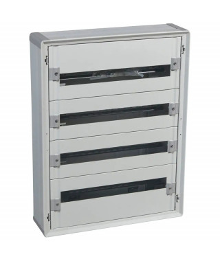 Coffret distribution isolant XL³160 tout modulaire 4 rangées - 96 modules