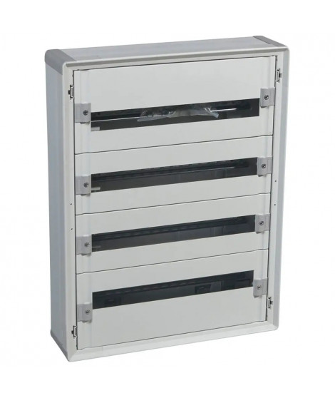 Coffret distribution isolant XL³160 tout modulaire 4 rangées - 96 modules