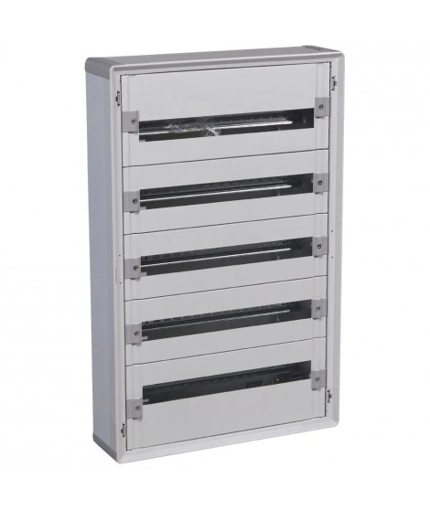 Coffret distribution isolant XL³160 tout modulaire 5 rangées - 120 modules