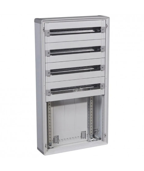 Coffret distribution isolant XL³160 - tout modulaire espace dédié - 4 rangées