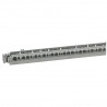 Support vide borniers - coffret Plexo³ 18 mod et XL³125 - 50 trous - 385mm