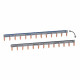 Peigne d'alimentation universel Phase + Neutre HX³ 1P - longueur 13 modules
