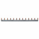 Peigne d'alimentation universel Phase + Neutre HX³ 1P - longueur 13 modules