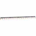 Peigne d'alimentation universel Phase + Neutre HX³ 1P - longueur 18 modules