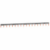 Peigne d'alimentation universel Phase + Neutre HX³ 1P - longueur 18 modules