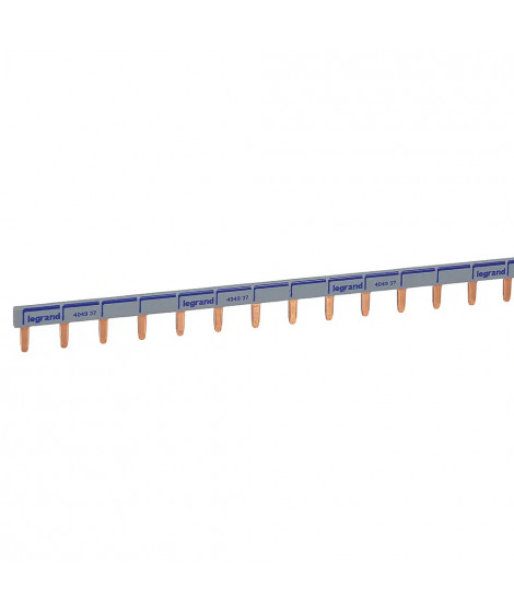 Peigne d'alimentation universel Phase + Neutre HX³ - longueur 57 modules ou 1m