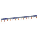 Peigne d'alimentation universel Phase + Neutre HX³ - longueur 57 modules ou 1m