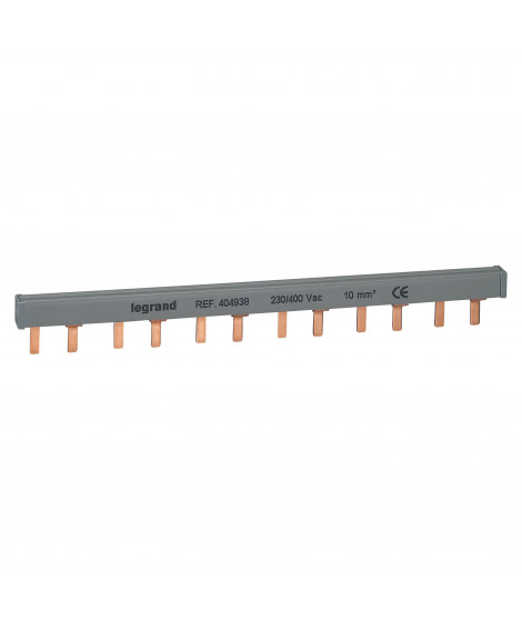 Peigne d'alimentation 2P HX³ traditionnel pour bornes vis - longueur 12 modules