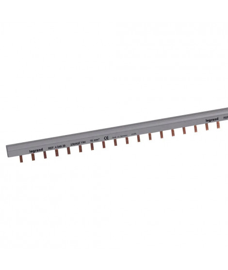 Peigne d'alimentation 2P HX³ traditionnel pour bornes à vis -longueur 56 modules