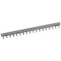 Peigne d'alimentation HX³ - 3P - pour bornes à vis - L. au mètre - 19 modules