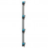Peigne vertical VX³ - entraxe 125mm - pour coffret 4 rangées