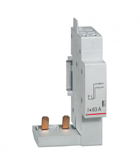 Module raccord par peigne DX tête de groupe  - 2P jusqu'à 63A