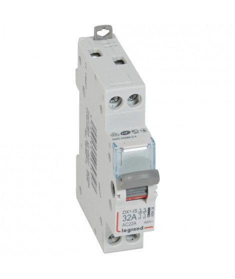 Interrupteur-sectionneur DX³-IS 2P 400V~ - 32A - 1 module