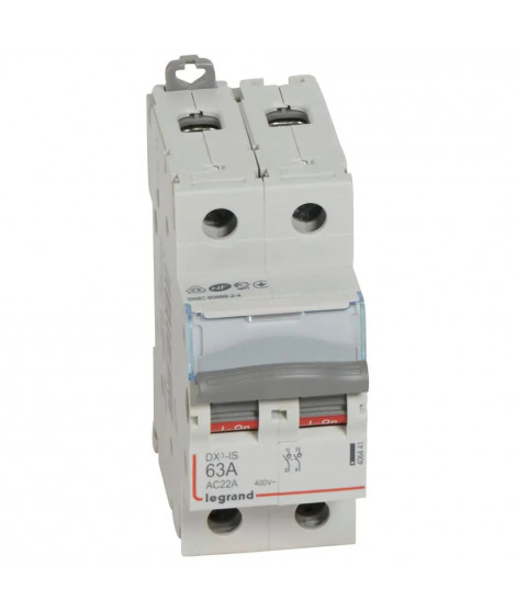 Interrupteur-sectionneur DX³-IS 2P 400V~ - 63A - 2 modules