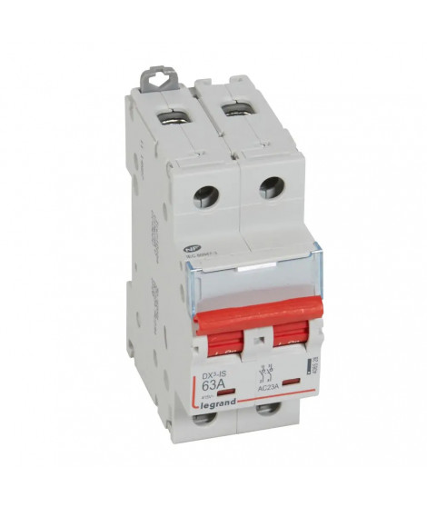 Interrupteur-sectionneur DX³-IS à déclenchement 2P 400V~ - 63A - 2 modules