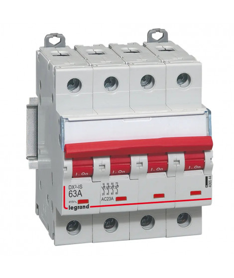 Interrupteur-sectionneur DX³-IS à déclenchement 4P 400V~ - 63A - 4 modules