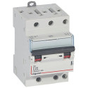 Disjoncteur DX³4500 6kA bornes à vis 3P 400V~ 25A courbe C - 3 modules
