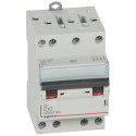 Disjoncteur DX³4500 6kA bornes à vis 4P 400V~ 10A courbe C - 3 modules