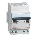 Disjoncteur DX³4500 6kA bornes auto/vis 4P 400V~ 20A courbe C - 3 modules