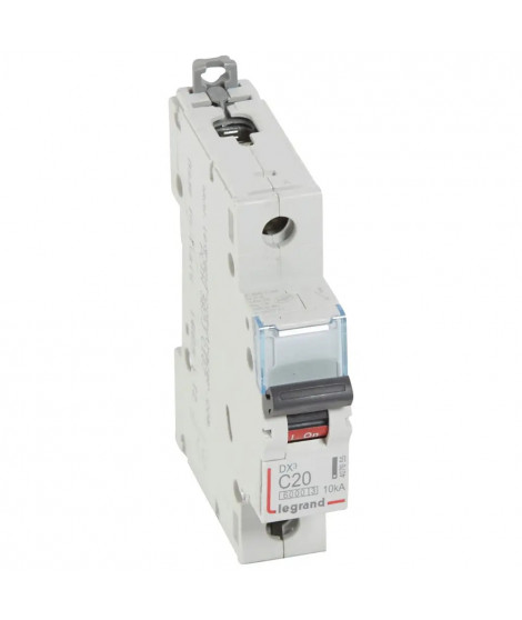Disj. DX³ 6000kA 10kA arrivée haute/départ bas à vis 20A -courbe C -1 module