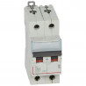 Disjoncteur DX³6000 10kA arrivée haute/départ bas vis 2P 63A courbe C - 2 mod