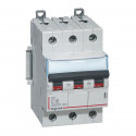 Disjoncteur DX³ 6000 -vis/vis-3P- 400V~-16A-10kA-courbeC-peigne HX³ trad 4P -3M