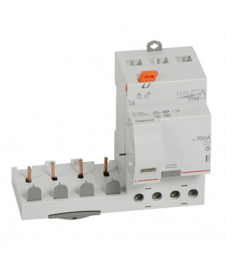 Bloc diff adaptable à vis DX³ pour disj 1 module/pôle 4P 40A typeAC 30mA