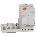 Bloc diff adaptable vis DX³ pour disj 1 mod/pôle 4P 400V~ 40A typeAC 300mA sél