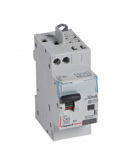 Disjoncteur diff DX³ 4500 - vis/auto -U+N 230V~ 40A -typeAC - 30mA -courbe C -2M