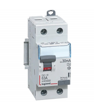 Interrupteur différentiel DX³-ID haut/bas vis - 2P 230V~ 63A typeA 30mA - 2 mod