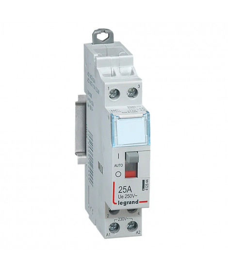 Contacteur de puissance CX³ bobine 230V~ - 2P 250V~ - 25A - 2F - 1 module