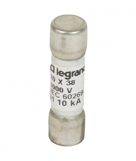 Fusible cylindrique 1000V: 10x38mm gPV pour application photovoltaïque - 15A