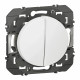 Transformeur pour 5 fonctions va-et-vient et poussoir dooxie finition blanc