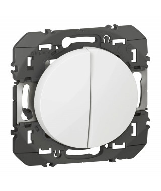 Transformeur pour 5 fonctions va-et-vient et poussoir dooxie finition blanc