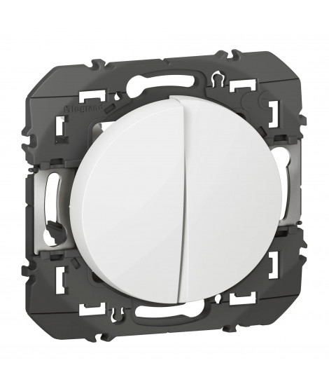 Transformeur pour 5 fonctions va-et-vient et poussoir dooxie finition blanc