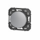 Poussoir simple dooxie 6A 250V~ finition alu